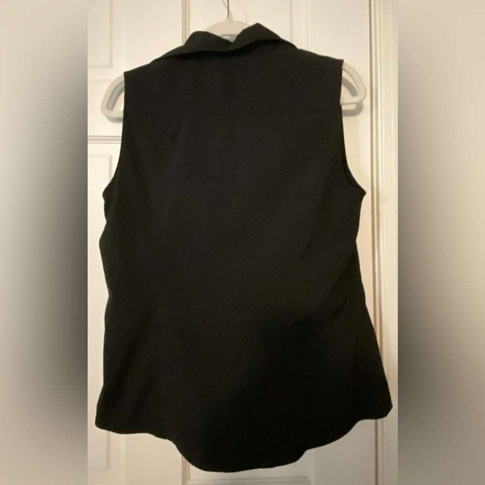 Vintage Express Collared Structured Tank Top Sz 14 - image 2